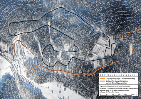 3,3 km Wettkampfstrecke